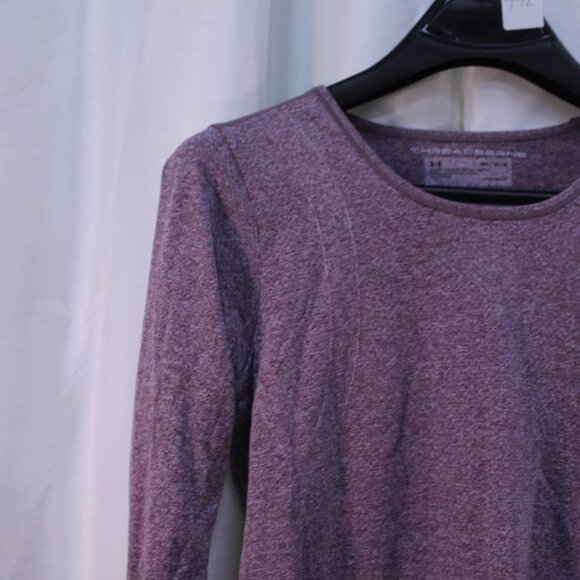 Under Armour Heathered Purple Long Sleeve Top - Picture 3 of 13